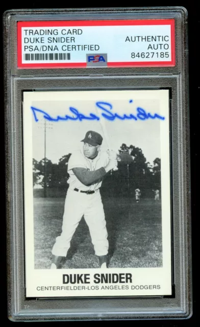 Duke Snider #24 signed autograph 1977 TCMA Renata Galasso Inc Baseball Card PSA