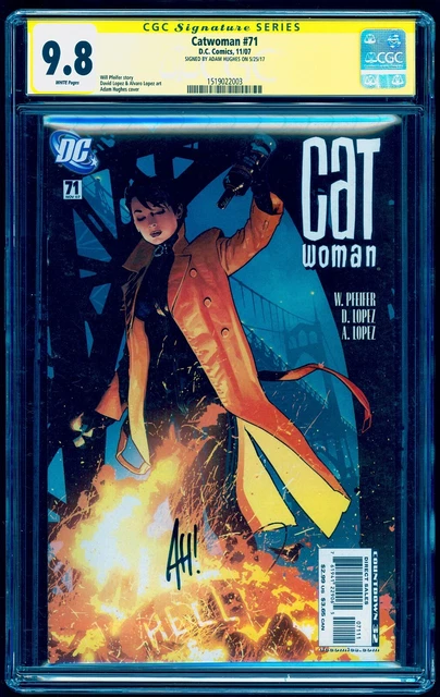 CATWOMAN 71 CGC 9.8 SIGNED ADAM HUGHES 💎ONLY 1 of 3 SS SCARCER THAN 51 58 or 72