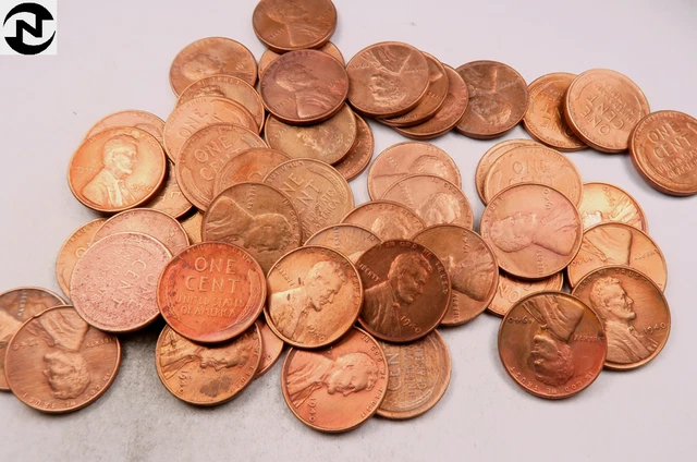 1940 Lincoln Wheat Penny Cent Roll ~ 50 Coins ~ (R14)