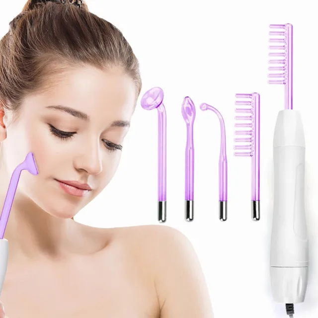 Portable Skin Care Acne Purple Ray Facial With 4 Wand Electronicy Homeuse