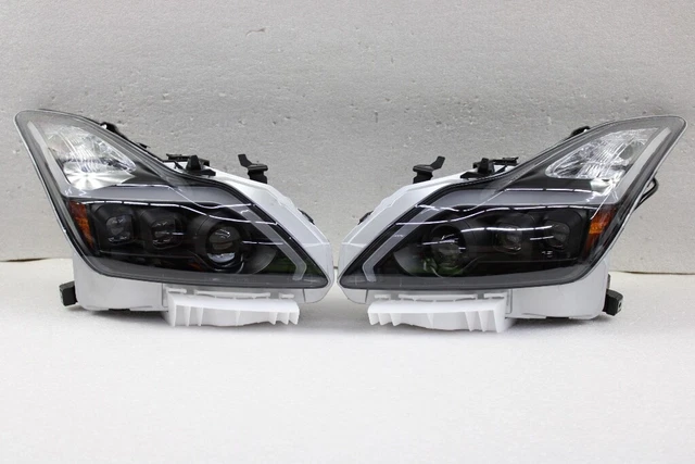 Black LED DRL Sequential Projector Headlights FITS 2008-2015 G37/Q60 Coupe