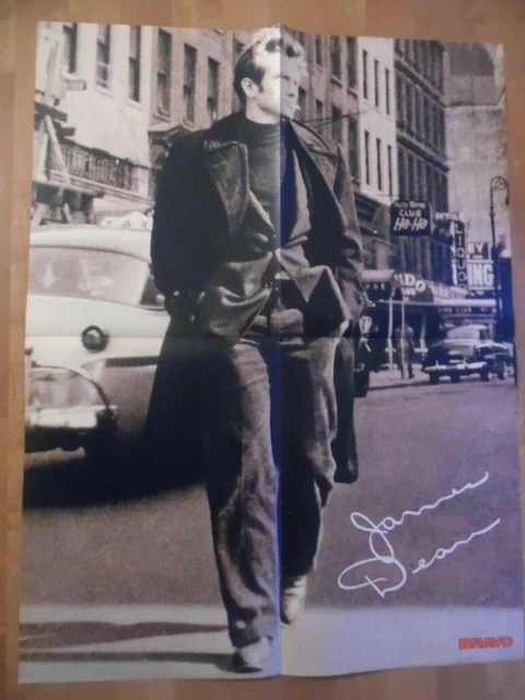 JAMES DEAN + UDO LINDENBERG --- Bravo-XL-Poster 52 x 40 cm Clipping 894
