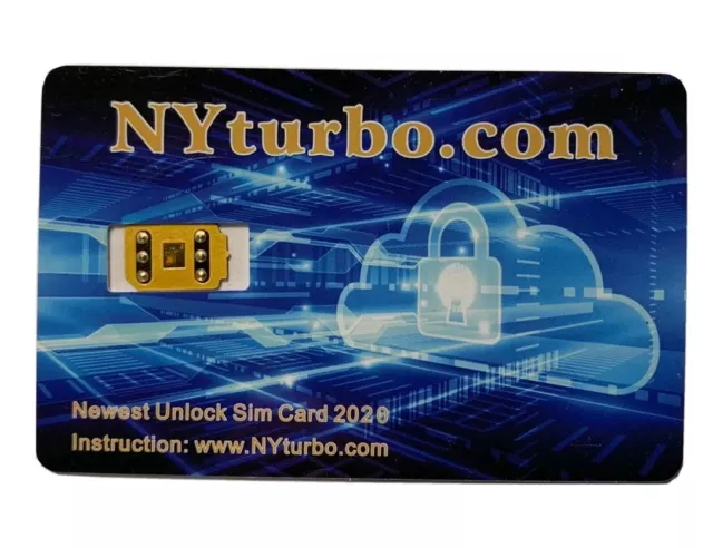 NYturbo iPhone QPE Unlock Sim Chip for iPhone 13 12 11 X XS Max XR 8 7 SE R MKSD