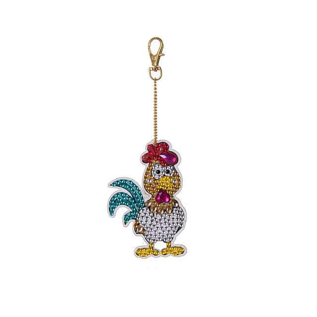 Cartoon Diamond Painting Keychain DIY Luminous Key Ring Pendant (DSK028) FS2#