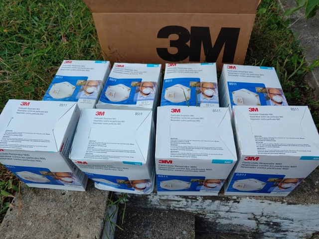 3M 8511 Particulate Respirator New Scratch & Dent N95 Masks 80/Case