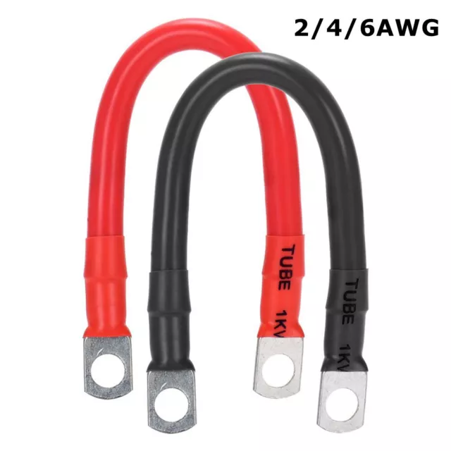 2/ 4/ 6 AWG with Terminals Marine Car Battery Cables Wire Cable Inverter Cables