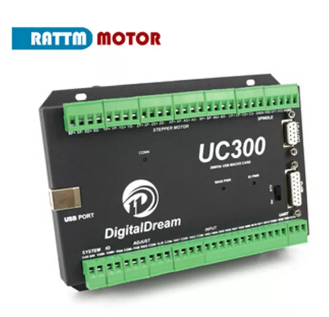 6 Axis Mach3 USB CNC Motion Controller Card Board UC300 300KHz For CNC Router