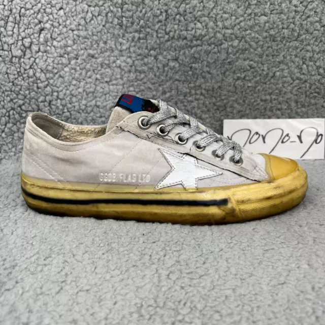 Golden Goose V-Star 2 Womens 7 37 Shoes Grey Silver LTD Velvet VSTAR2 Sneakers 3