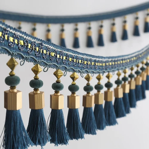 1M Curtain Tassel Fringe Trim Fabric Sewing Crafts DIY Ribbon Sewing Upholstery 12