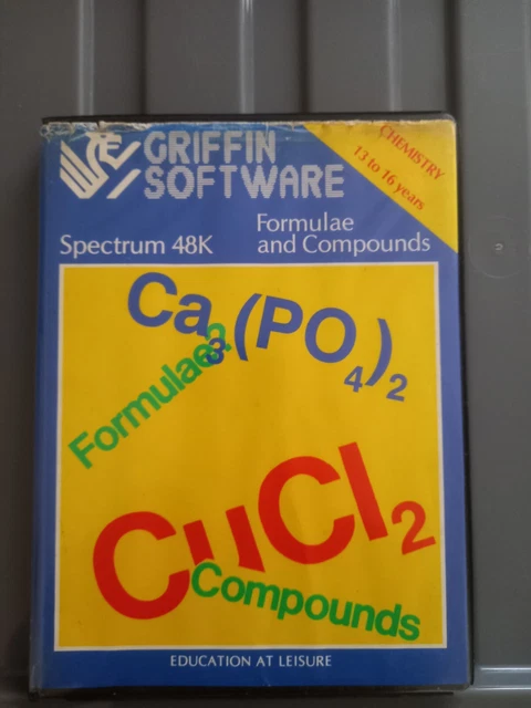 ZX SPECTRUM GAME Formulae And Compounds £5.99 - PicClick UK