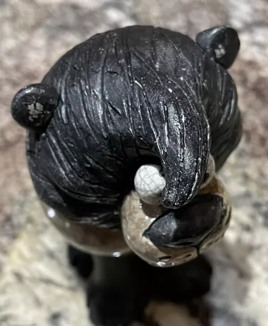Südafrika handgefertigte verrückte Ton Raku Keramik Löwe Figur 9