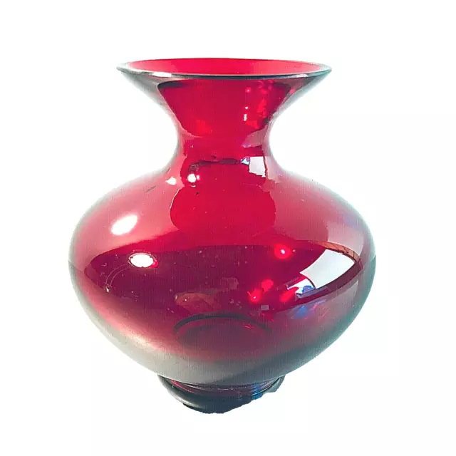 Vase 50er 60er MID CENTURY 10,5 cm Vintage  Glas