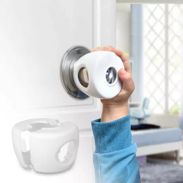 Children Baby Safety Lock Door Knob Cover Child Proof Safe Kids Tod.vio