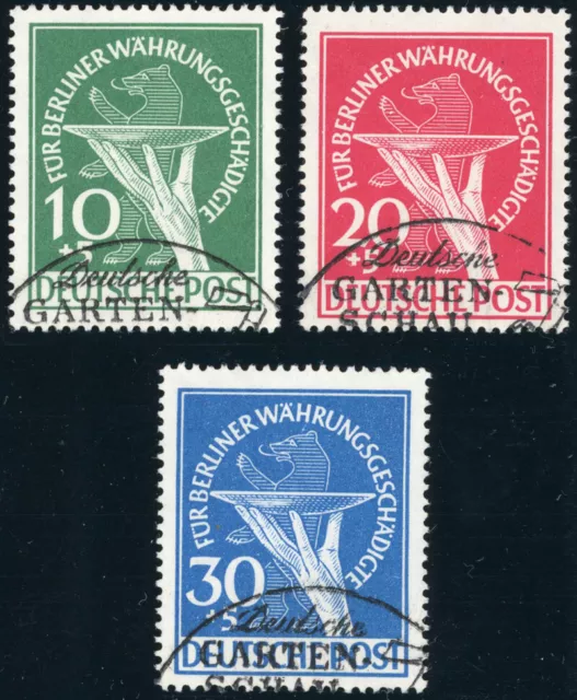 BERLIN 1949, MiNr. 68-70, sauber gestempelt, gepr. Schlegel, Mi. 600,-