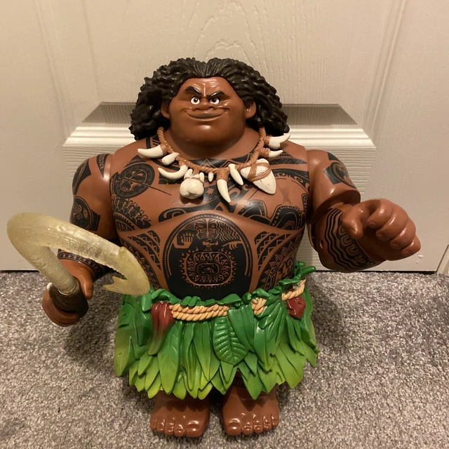 DISNEY TALKING MAUI Figure + Light Up Fish Hook Moana Disney Store 12 Tall  RARE £32.00 - PicClick UK