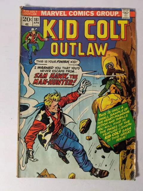 Kid Colt Outlaw -- Issue #181 Apr -- Marvel comics