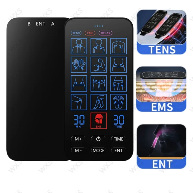 12 MODES TENS & EMS Muscle Stimulator Machine Pulse Massager Therapy ...