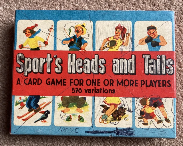 VINTAGE SPORT’S HEADS and Tails Game Complete With Rule Booklet £9.00