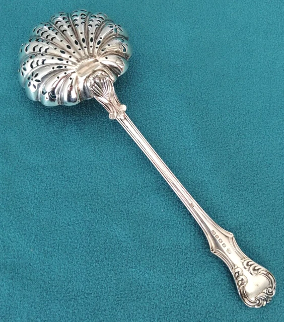 Cuillère à Sucre Saupoudreuse Art Déco – Métal Argenté, France, 13,5cm