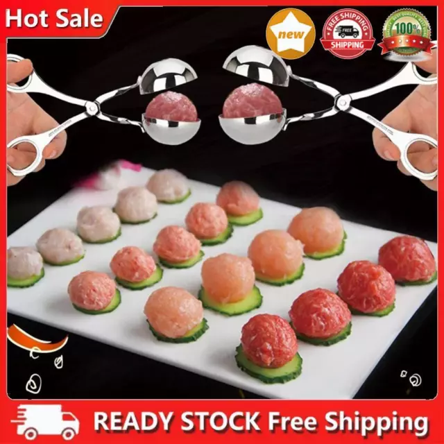 304 Stainless Steel Meatball Clip Non-Stick Rice Ball Clamp Kitchen Accessories