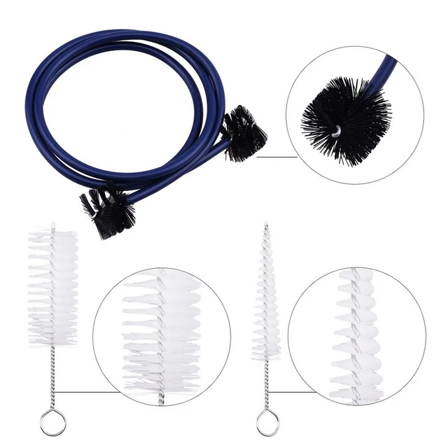 Set di strumenti per pulizia trombone 3 pz spazzola serpente con setole delicate