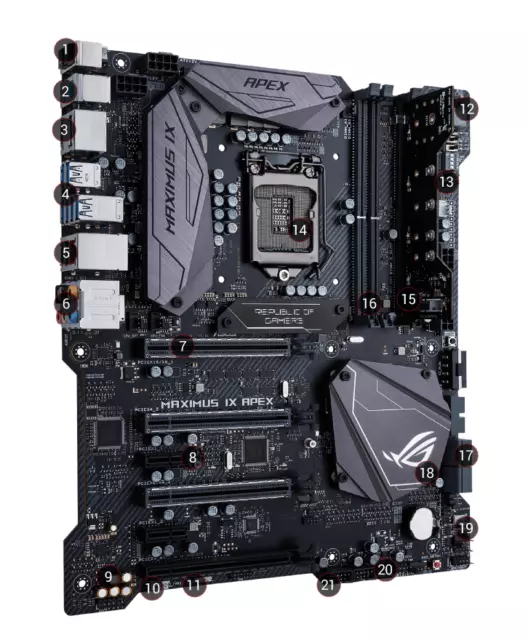 Asus ROG Maximus IX Apex Intel Z270 ATX Mainboard Sockel 1151 (#6577)