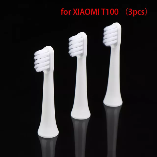 3Pc Xiaomi T100 Electric Replacement Toothbrush Head Clean Bristle Brush Nozz-wf