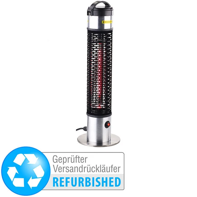 Semptec Wetterfester 360°-IR-Standheizstrahler IRW-800, 800 W (refurbished)