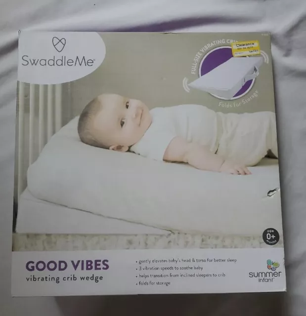 SwaddleMe Good Vibes Vibrating Folding Crib Wedge New in Box