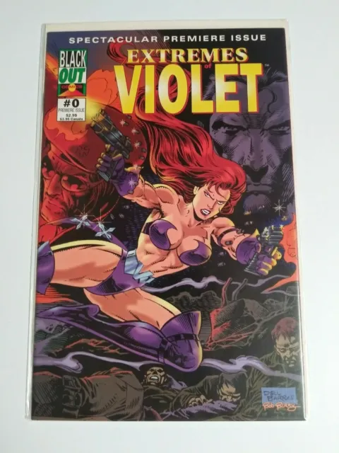 Extremes of Violet #0 & #1 Comic Book Lot 1995 Black Out Comics NM (2 Books)