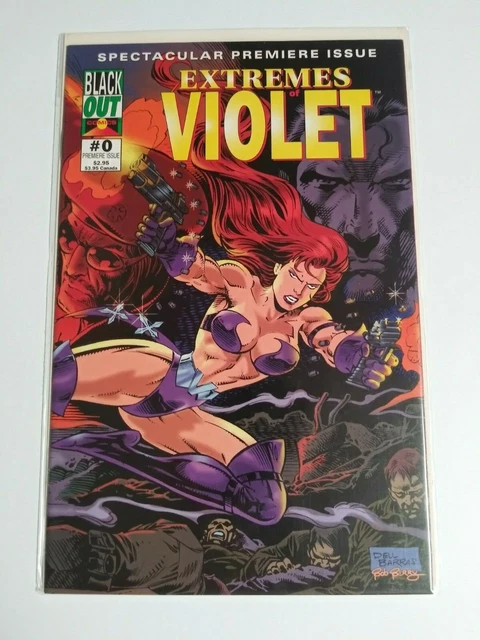 Extremes of Violet #0 & #1 Comic Book Lot 1995 Black Out Comics NM (2 Books)