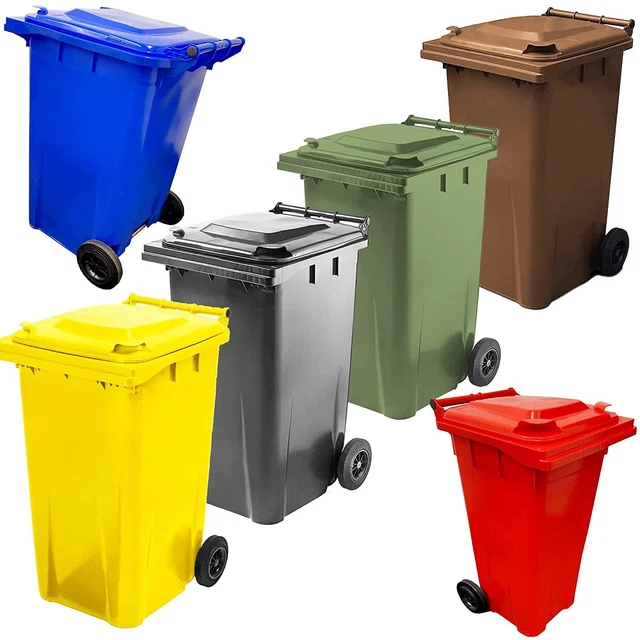 WHEELIE BIN LARGE 240L Council Size Bin All Colours Outdoor Rubbish