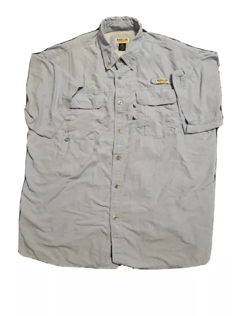 Magellan Sportswear Mens Vented Laguna Madre Sky BlueFishing Shirt Size XXL