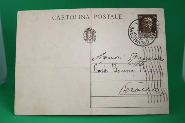 Cartolina Postale 30 Centesimi Viaggiata Serie Imperiale