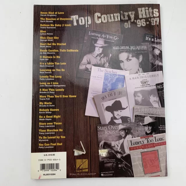 Haut Country Hits De 96-97 Feuille Musique 2
