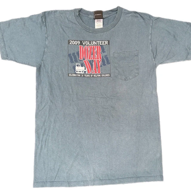 Harley Davidson Men’s Biker T-Shirt Motorcycle Tee Dozer Day Staff Large