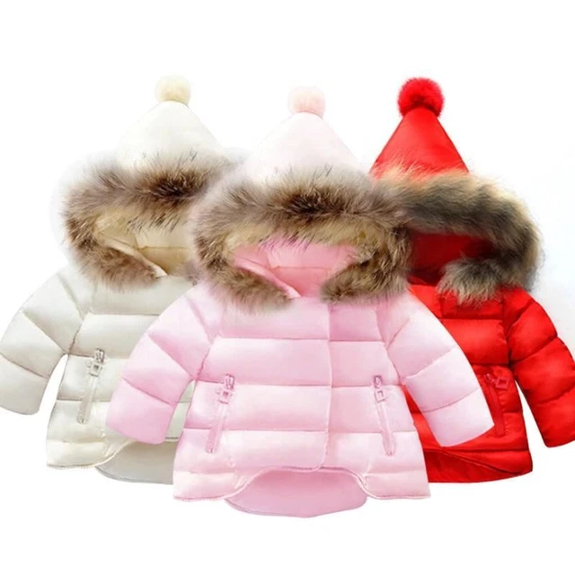 Bambine Vestiti Inverno Manica Lunga Giacca Calda Cotone Imbottito
