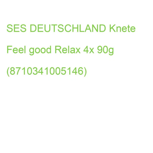 SES DEUTSCHLAND Knete Feel good Relax 4x 90g (8710341005146)