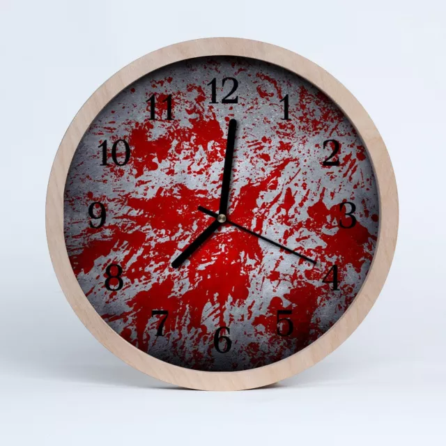 Tulup Reloj de madera 30fi cm reloj de pared - Arte mancha