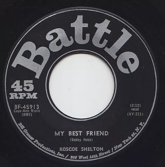 Roscoe SHELTON * My Best Friend * 1963 R&B NORTHERN SOUL 45 * Listen To It!