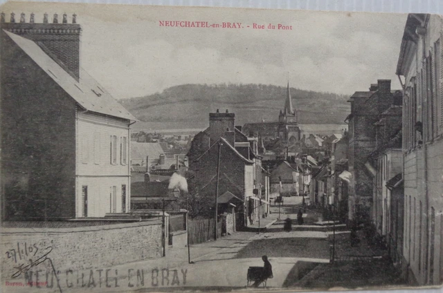 Neuchâtel IN Bray 76 CPA Rue Du Bridge Good Condition 1905