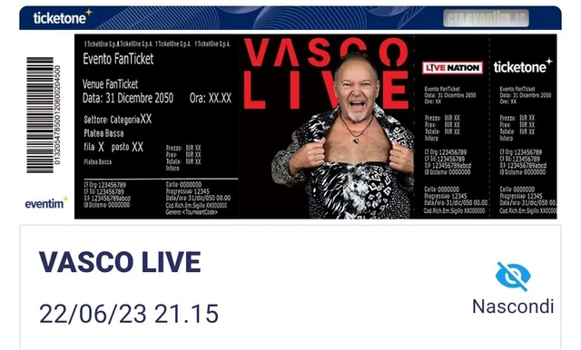 Biglietti Vasco Rossi Palermo 22 giugno 2023