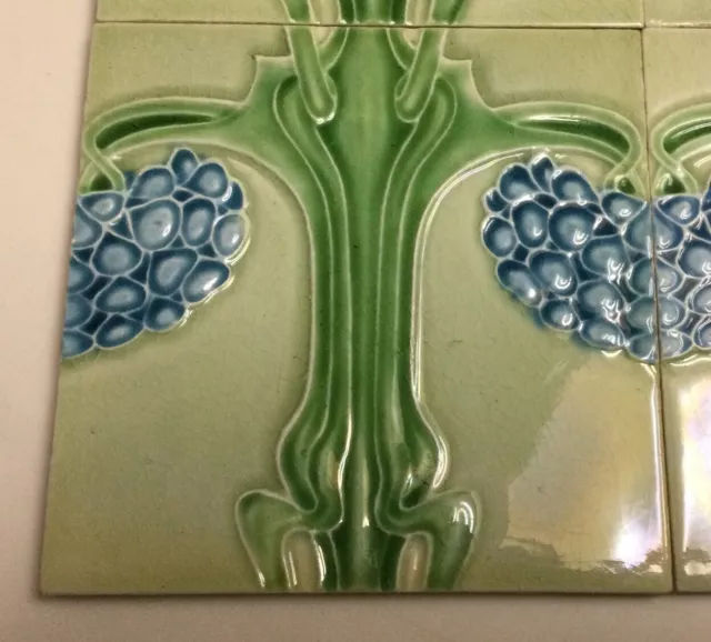 Alfred Meakin - Antique Art Nouveau Majolica Tile C1900