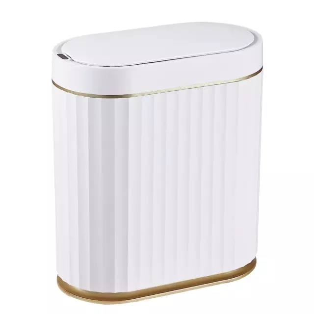 Automatic Motion Sensor Trash Can - 2 Gallon Slimline for Bathroom, Bedroom, Kit