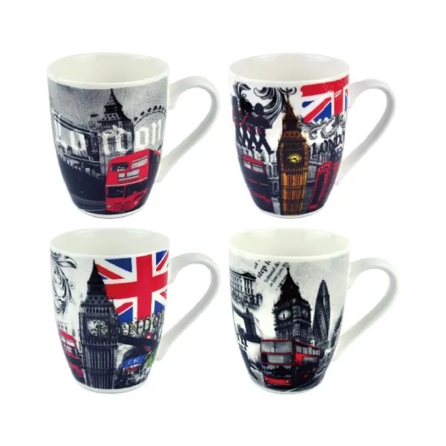 London UK Mug Classic Landmark Retro Design China Coffee Tea Mug Standard Size