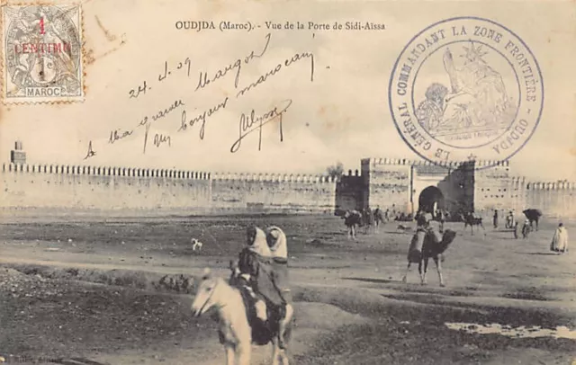 Maroc - OUJDA - Vue de la Porte de Sidi-Aïssa - Ed. F. Millet