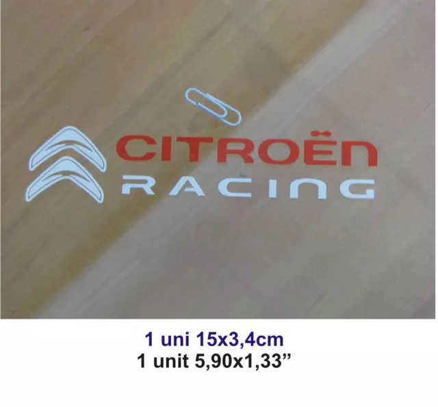 Adhesivo Pegatina Sticker Decal Aufkleber Autocollant  Citroen Racing