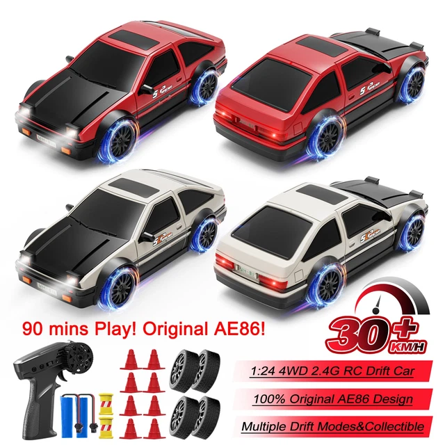 RC DRIFT CAR AE86 1:24 4WD Mini Racing Car Remote Control Car Toy High ...