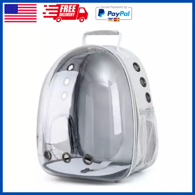 Pet Portable Carrier Backpack Space Capsule Travel Dog Cat Bag Transparent 1 Bag