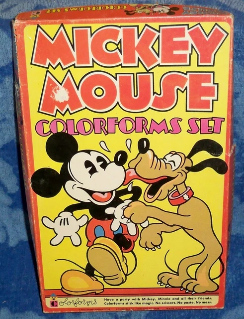 DISNEY'S MICKEY MOUSE Colorforms Set (With Pluto, Minnie, Goofy, Donald ...